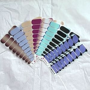 Large Jambery Nail Lot - Almond Ombre, Eclipse, Evening Soiree, Tidepool